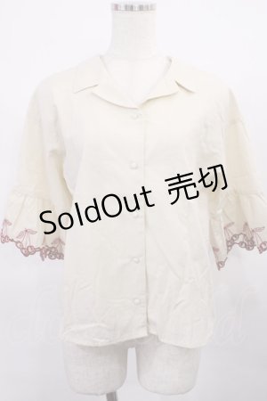 画像: Fi.n.t / チェリーカットワーク開衿ブラウス Free IVORY H-25-11-23-1022-CA-BL-NS-ZH