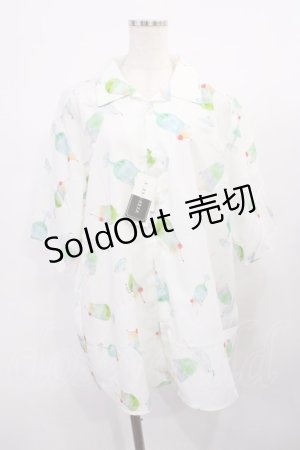 画像: AXES-X / クリームソーダPT半袖シャツ XL オフ H-25-11-23-1023-LO-BL-NS-ZH