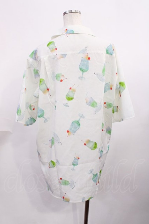 画像2: AXES-X / クリームソーダPT半袖シャツ XL オフ H-25-11-23-1023-LO-BL-NS-ZH (2)