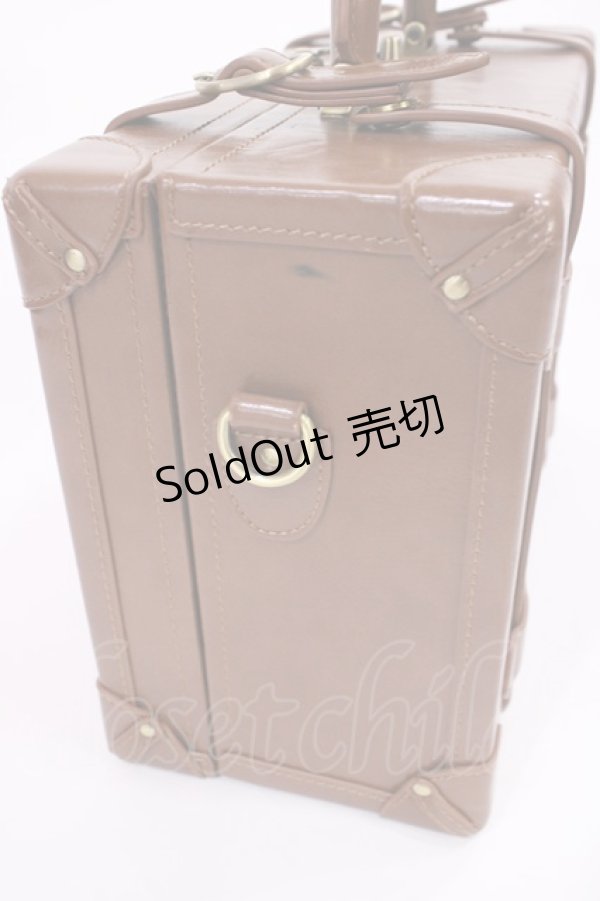 画像2: Fi.n.t / ベルト使いトランクバッグ  Brown H-25-11-23-1033-CA-BG-NS-ZH (2)