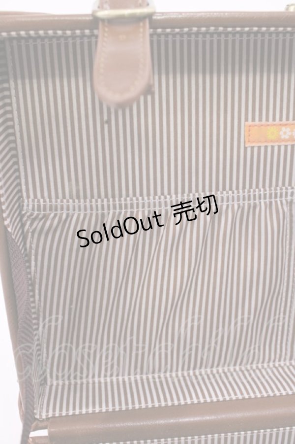 画像3: Fi.n.t / ベルト使いトランクバッグ  Brown H-25-11-23-1033-CA-BG-NS-ZH (3)