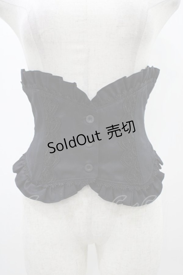 画像1: Antique beasT / ショートコルセット  ブラック H-25-11-23-003-PU-ZA-KB-ZH (1)