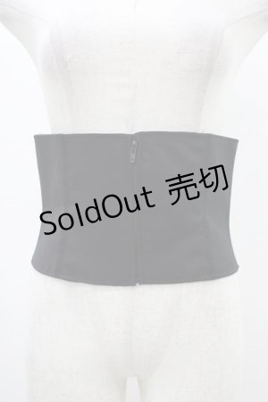 画像: MIHO MATSUDA / ショートコルセットベルト  ブラック H-25-11-23-004-GO-ZA-KB-ZH