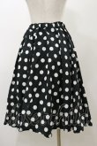 画像2: Physical Drop / ハンドメイドサーキュラースカート【水玉】 Free ブラック H-25-11-24-1046-LO-SK-NS-ZH (2)
