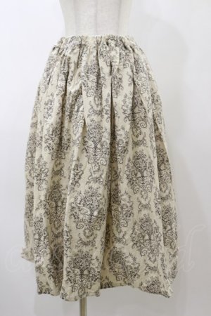 画像: Physical Drop / ハンドメイドギャザースカート【天使柄】 Free 生成り H-25-11-24-1047-LO-SK-NS-ZH