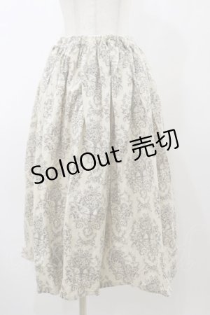 画像: Physical Drop / ハンドメイドギャザースカート【天使柄】 Free 生成り H-25-11-24-1047-LO-SK-NS-ZH