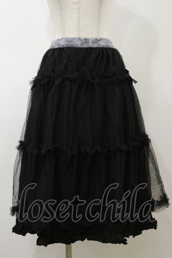 画像3: m petit by misako / NINA’Sコラボ トワルドジュイリバーシブルスカート L グレー/ブラック　リバーシブル H-25-11-24-1053-LO-SK-NS-ZH (3)