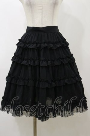 画像: Innocent World / ミニバラティアードスカート Free ブラック H-25-11-24-1054-IW-SK-NS-ZH