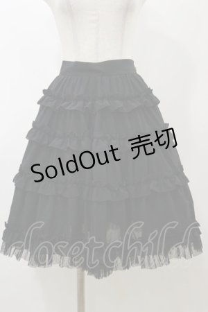 画像: Innocent World / ミニバラティアードスカート Free ブラック H-25-11-24-1054-IW-SK-NS-ZH