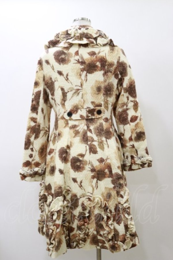 画像2: Innocent World / ローズフリルコート Free 生成り H-25-11-24-1057-IW-CO-NS-ZH (2)