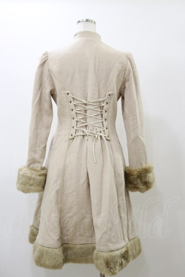 画像4: Victorian maiden / フードケープ付ミディアムファーコート Free 生成り H-25-11-24-1058-CL-CO-NS-ZH (4)