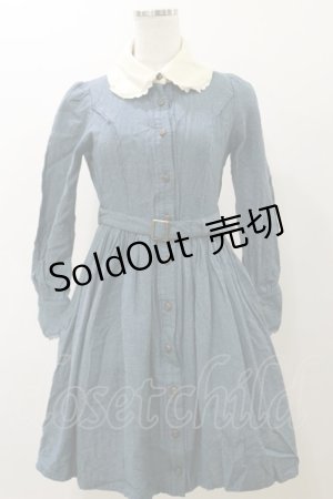 画像: Innocent World / クラシックピンドットワンピース M ブルー H-25-11-24-1061-IW-OP-NS-ZH