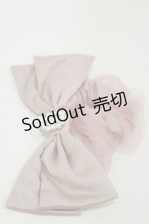 画像: Rojita / パールチャーム付きBIGリボンシュシュ  ピンク H-25-11-24-1008-LO-AC-NS-ZH