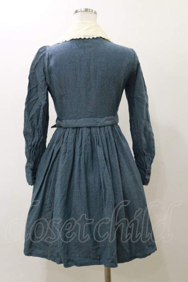 画像2: Innocent World / クラシックピンドットワンピース M ブルー H-25-11-24-1061-IW-OP-NS-ZH (2)