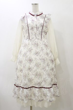 画像: axes femme / フローラルレースワンピース M オフ/ピンク H-25-11-24-1064-AX-OP-NS-ZH