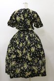 画像2: PINK HOUSE / すみれとブーケワンピース Free ブラック H-25-11-24-1069-LO-OP-NS-ZH (2)