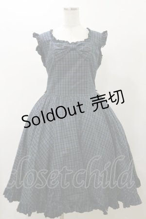 画像: Physical Drop / チェックジャンパースカート Free グリーン H-25-11-24-1077-LO-OP-NS-ZH