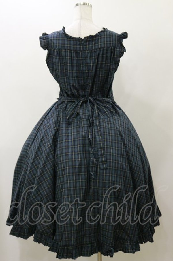 画像2: Physical Drop / チェックジャンパースカート Free グリーン H-25-11-24-1077-LO-OP-NS-ZH (2)