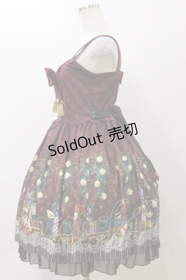 画像3: axes femme kawaii / キャロルナイトワンピース M ワイン H-25-11-24-1078-AX-OP-NS-ZH (3)