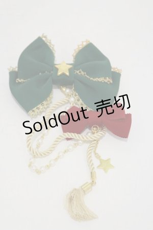 画像: Angelic Pretty / カーニバルリボンブローチ  グリーン H-25-11-24-1011-AP-AC-NS-ZH