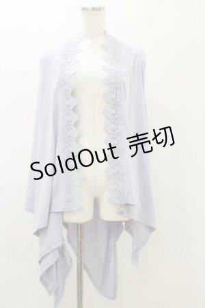 画像: axes femme / バラ釦付UVイレヘムポンチョ Free ラベンダー H-25-11-24-1018-AX-TO-NS-ZH