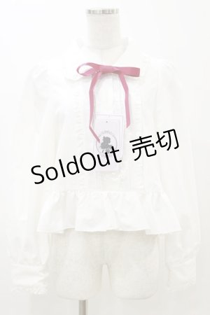 画像: Cherirulu Chocola / MYリボンマルエリブラウス L オフ H-25-11-24-1020-LO-BL-NS-ZH