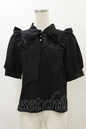 画像: Amavel / Dreaming Ribbonボウタイトップス Free ブラック H-25-11-24-1023-CA-TO-NS-ZH