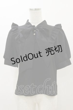 画像: Amavel / Dreaming Ribbonボウタイトップス Free ブラック H-25-11-24-1023-CA-TO-NS-ZH