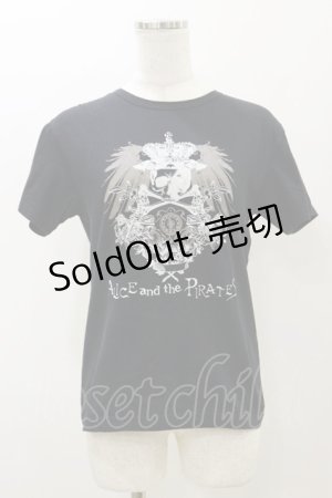 画像: ALICE and the PIRATES / PIRATE'S EMBLEM Tシャツ Mens ブラック H-25-11-24-1026-PA-TS-NS-ZH