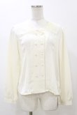 画像1: F&A / レース衿ダブル釦ブラウス Free 生成り H-25-11-24-1028-LO-BL-NS-ZH (1)