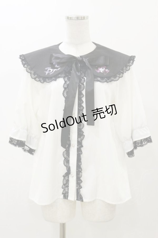 画像1: Avail / サンリオキャラクターズコラボ/クロミブラウス M オフ H-25-11-24-1029-LO-BL-NS-ZH (1)