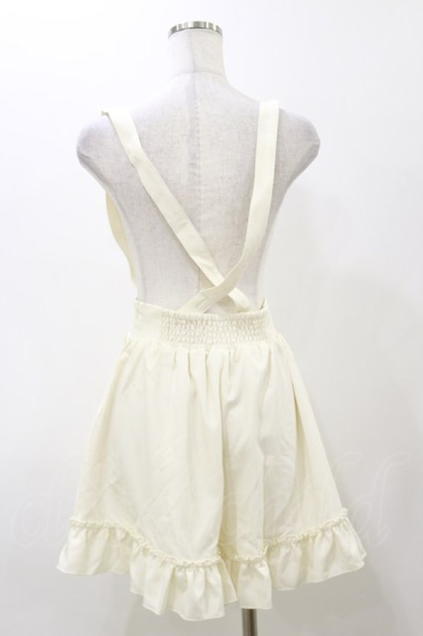 画像2: Amavel / サスペンダーフリルパンツ Free オフ H-25-11-24-1035-CA-PA-NS-ZH (2)