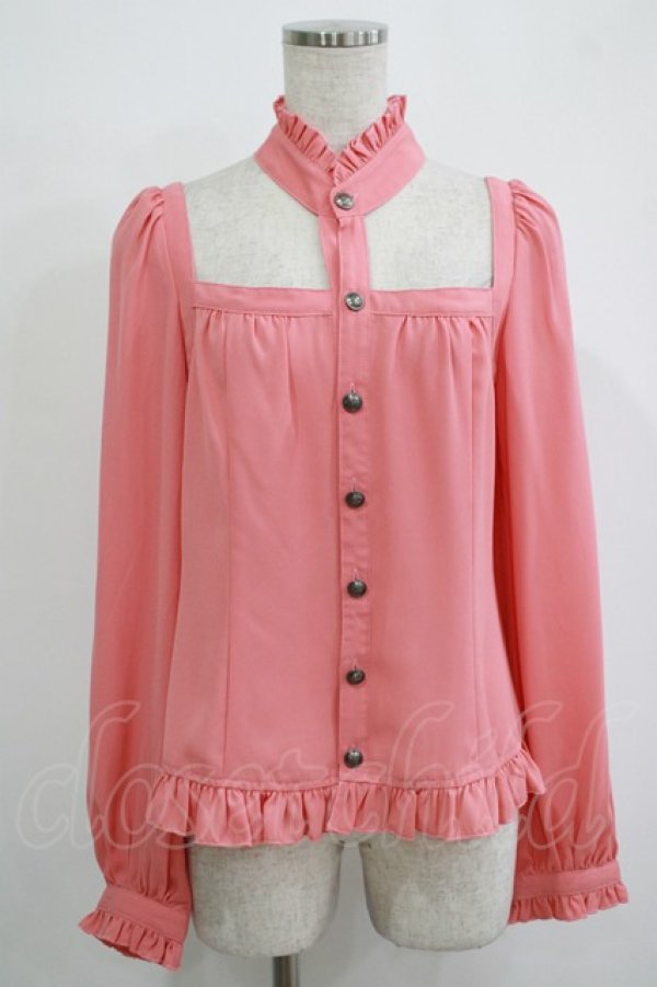 画像1: ALGONQUINS / スクエアネックホルタートップス F ピンク H-25-11-25-026-AL-TO-KB-ZH (1)