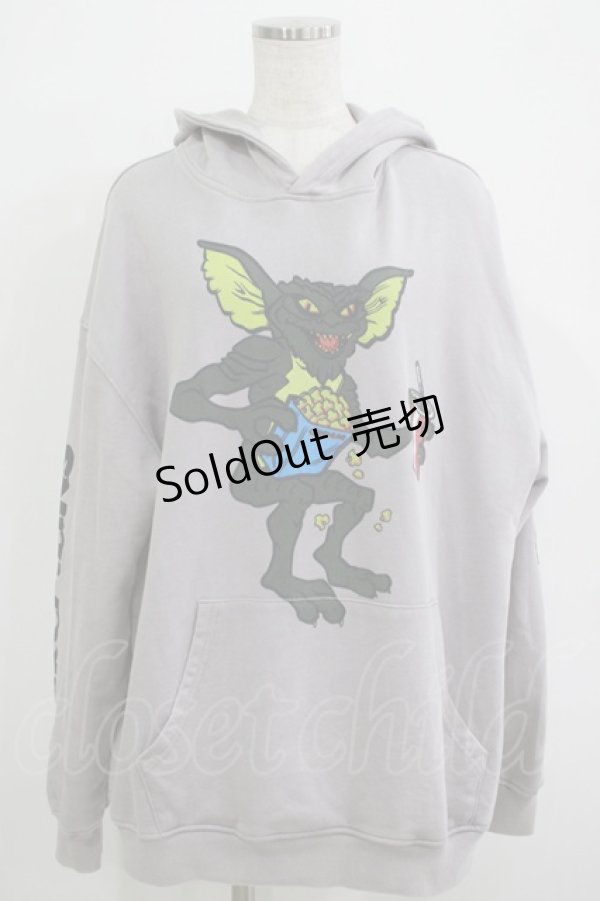 画像1: MILKBOY / GREMLIN STRIPE HOODIES  グレー H-25-11-25-032-MB-TO-KB-ZH (1)