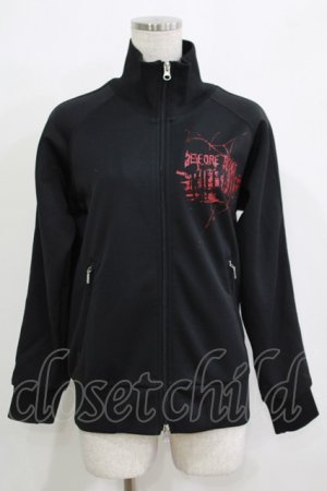 画像: SEX POT ReVeNGe / プリントZIPジャージ  ブラック H-25-11-25-046-SP-TO-KB-ZH