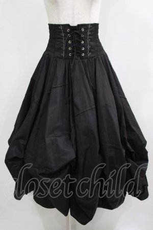 画像: Rozen Kavalier / 刺繍ハイウエストロングスカート  ブラック H-25-11-25-005-OO-SK-KB-ZH