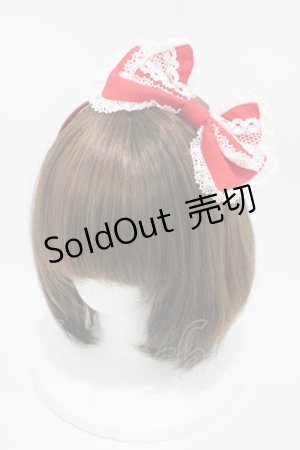 画像: Angelic Pretty / リボンカチューシャ  レッド H-25-11-25-1001-AP-AC-NS-ZH