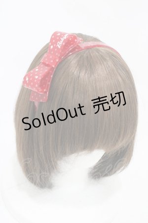 画像: BABY,THE STARS SHINE BRIGHT / ドットリボンカチューシャ  レッド H-25-11-25-1006-BA-AC-NS-ZH