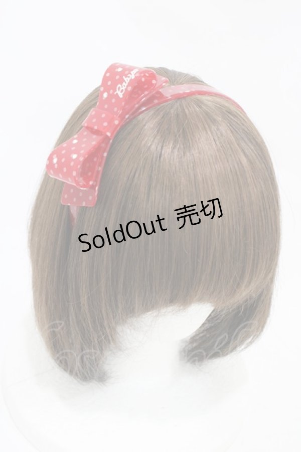 画像1: BABY,THE STARS SHINE BRIGHT / ドットリボンカチューシャ  レッド H-25-11-25-1006-BA-AC-NS-ZH (1)