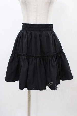 画像: DearMyLoveRose / ティアードミニフレアスカート M ブラック H-25-11-25-1039-EL-SK-NS-ZH