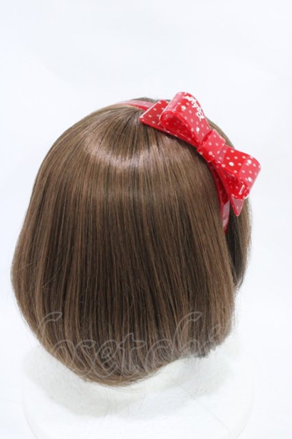 画像2: BABY,THE STARS SHINE BRIGHT / ドットリボンカチューシャ  レッド H-25-11-25-1006-BA-AC-NS-ZH (2)