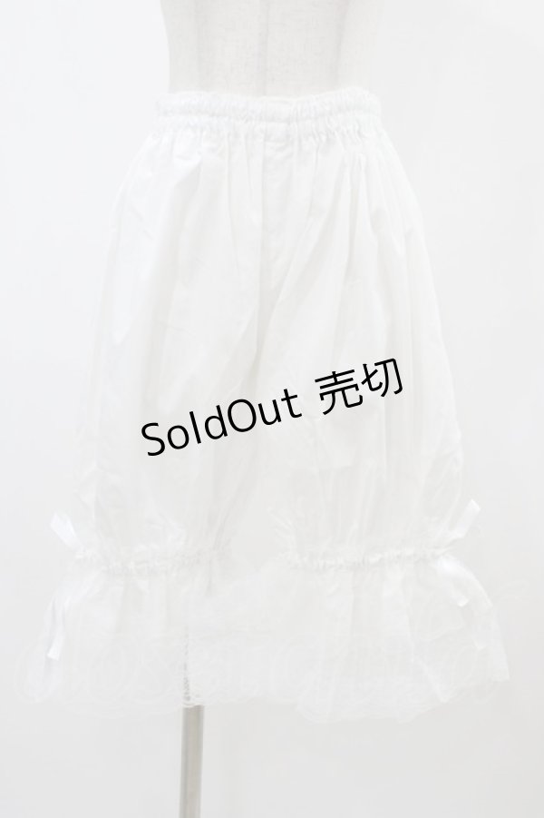 画像1: metamorphose / ラッセルレースドロワーズ Free オフホワイト H-25-11-25-1042-ME-PA-NS-ZH (1)