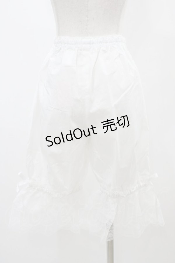 画像2: metamorphose / ラッセルレースドロワーズ Free オフホワイト H-25-11-25-1042-ME-PA-NS-ZH (2)