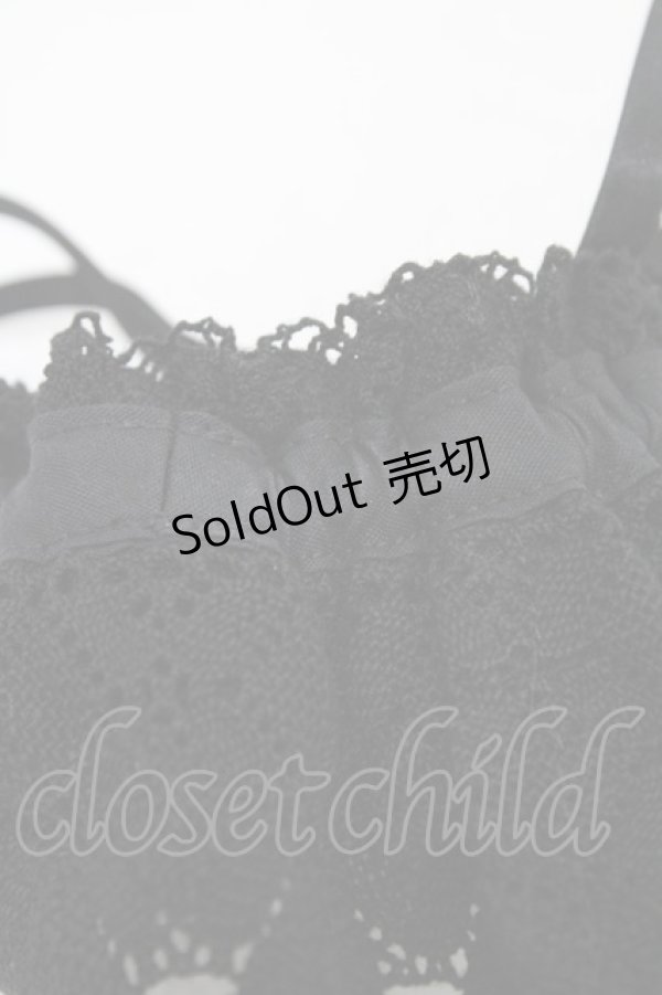 画像2: BABY,THE STARS SHINE BRIGHT / トーションレースお袖とめ  ブラック H-25-11-25-1007-BA-ZA-NS-ZH (2)