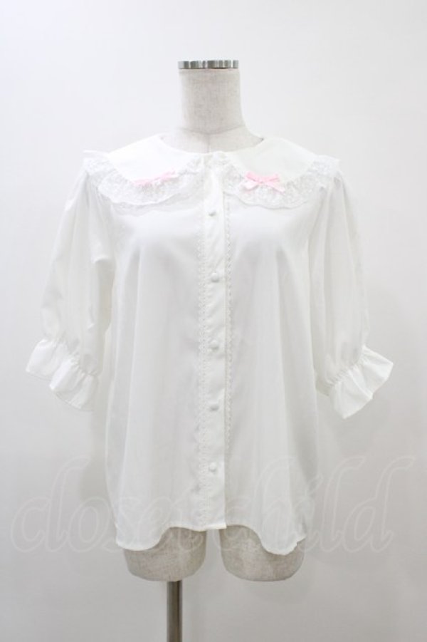 画像1: Alice Mashiro / うさ耳ブラウス L オフ/ピンク H-25-11-25-1049-0-BL-NS-ZH (1)