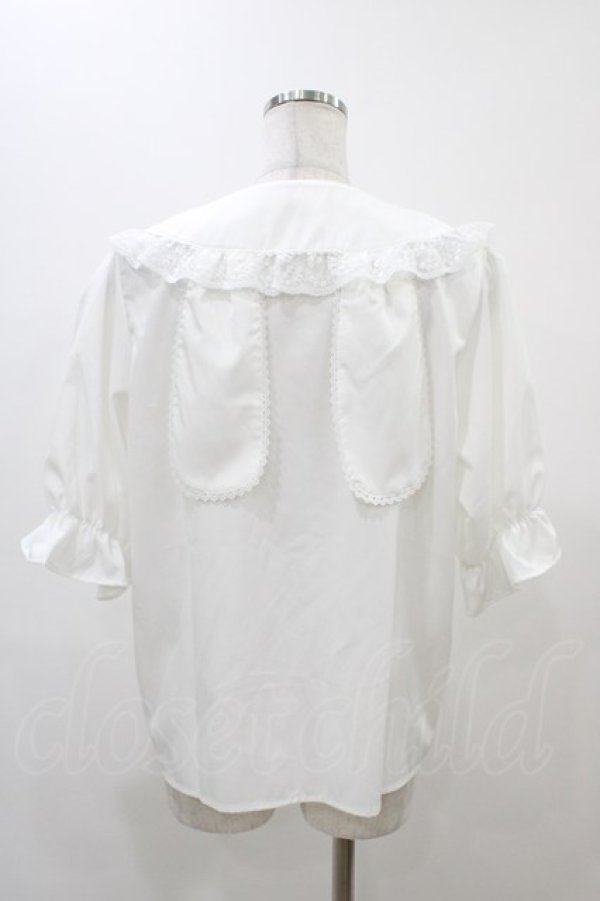 画像2: Alice Mashiro / うさ耳ブラウス L オフ/ピンク H-25-11-25-1049-0-BL-NS-ZH (2)