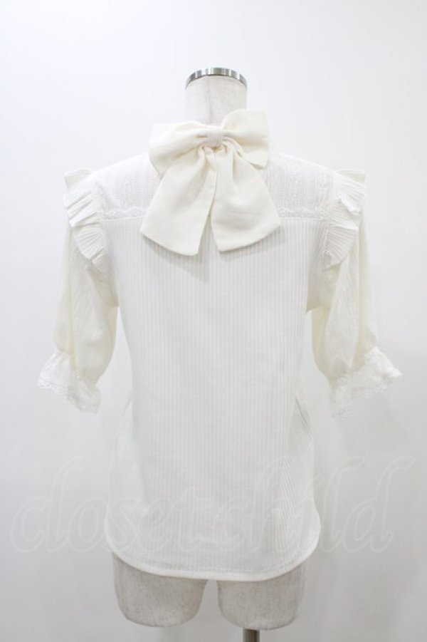 画像2: Amavel / バックリボンレース&テレコトップス Free オフ H-25-11-25-1050-CA-TO-NS-ZH (2)