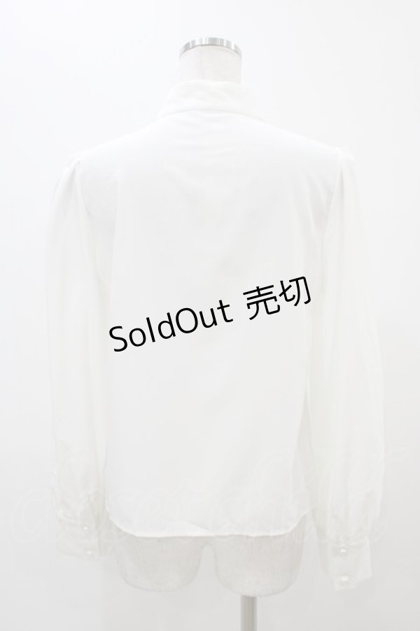 画像2: Jamie エーエヌケー / BIGリボンブラウス M オフ H-25-11-25-1051-LO-BL-NS-ZH (2)