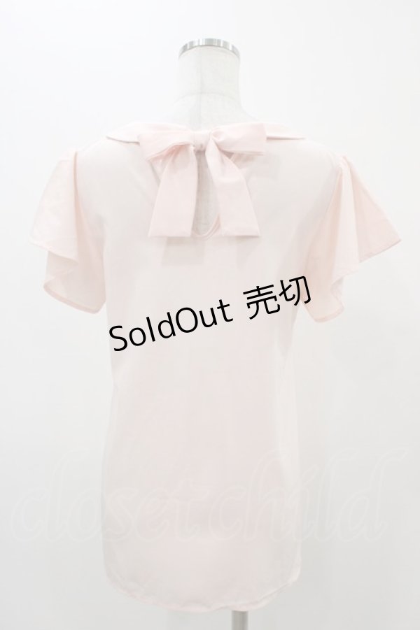 画像2: Ank Rouge / バックリボンブラウス M ピンク H-25-11-25-1053-CA-BL-NS-ZH (2)