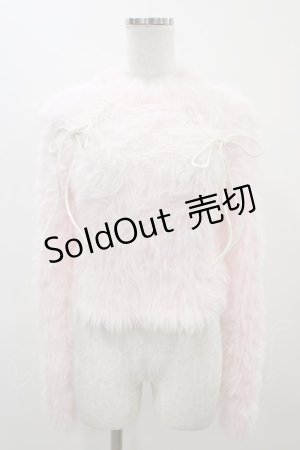 画像: Swankiss / レースアップニット Free ピンク H-25-11-25-1054-CA-TO-NS-ZH